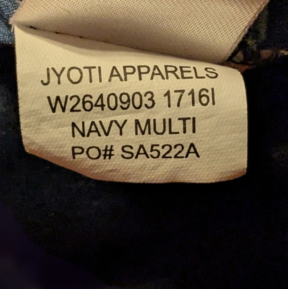 Band of Gypsies Navy Floral Jumpsuit - Picture 7 of 8